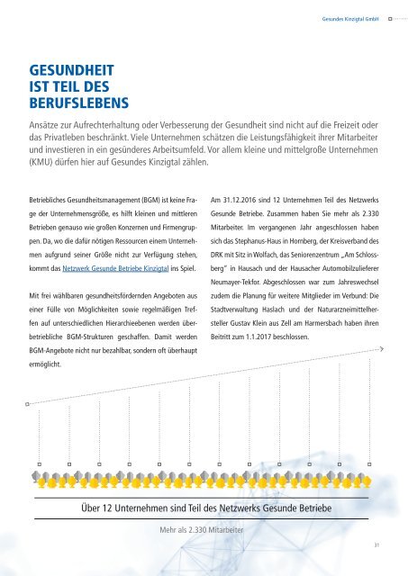 Gesundes Kinzigtal GmbH Jahresbericht 2016 – Gesundheit kennt keine Grenzen