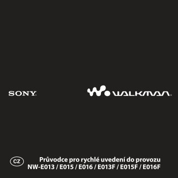 Sony NW-E015F - NW-E015F Mode d'emploi TchÃ¨que