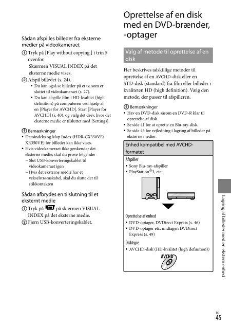 Sony HDR-CX350VE - HDR-CX350VE Consignes d&rsquo;utilisation Su&eacute;dois