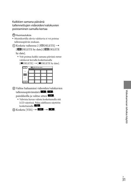 Sony HDR-CX350VE - HDR-CX350VE Consignes d&rsquo;utilisation Su&eacute;dois