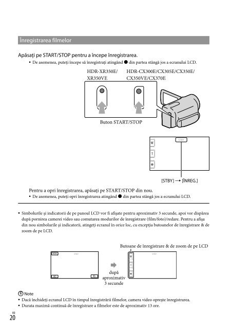 Sony HDR-CX350VE - HDR-CX350VE Consignes d&rsquo;utilisation Su&eacute;dois