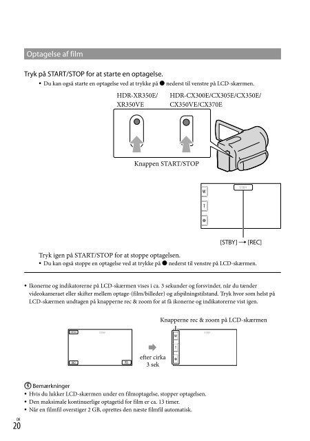 Sony HDR-CX350VE - HDR-CX350VE Consignes d&rsquo;utilisation Su&eacute;dois