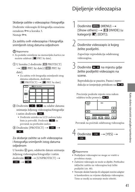 Sony HDR-CX350VE - HDR-CX350VE Mode d'emploi Croate