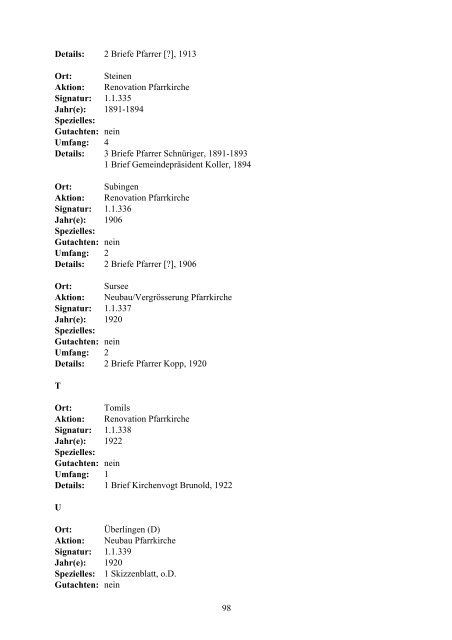 Einleitung und Register zum Nachlass von Pater Albert Kuhn (1839 ...