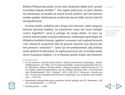 Kronikarz a historyk Atuty i słabości regionalnej historiografii