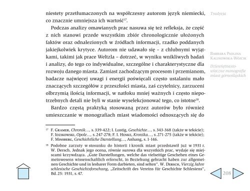 Kronikarz a historyk Atuty i słabości regionalnej historiografii