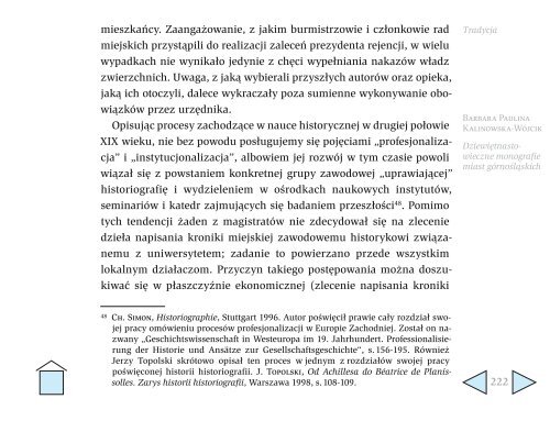 Kronikarz a historyk Atuty i słabości regionalnej historiografii