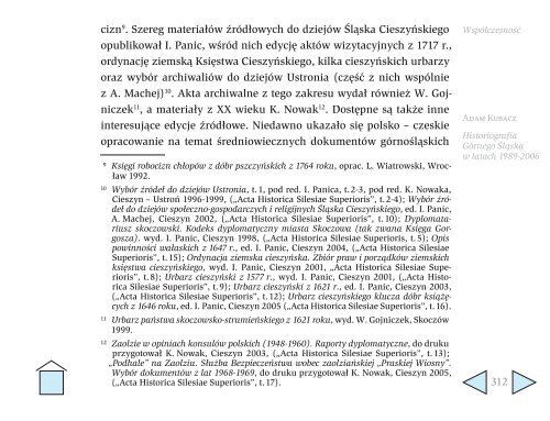 Kronikarz a historyk Atuty i słabości regionalnej historiografii