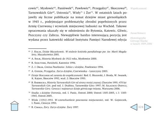 Kronikarz a historyk Atuty i słabości regionalnej historiografii