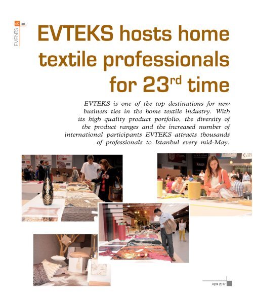 International Home Textile Magazine – April’17