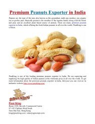 Premium Peanuts Exporter in India