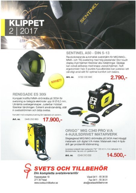 ESAB-Klippet 2 | 2017