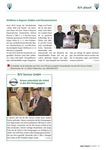 BJV aktuell BJV Service GmbH - Landesjagdverband Bayern