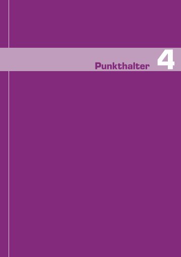 4 Kapitel - Punkthalter