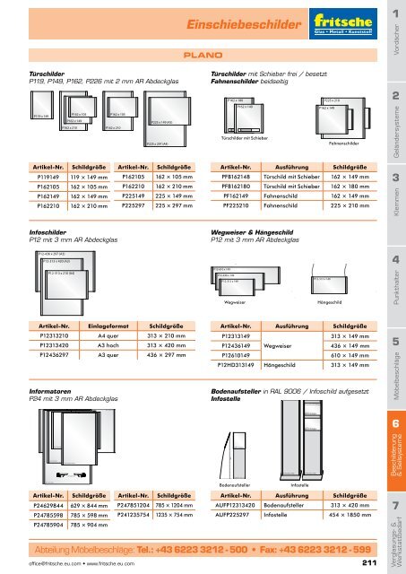 6 Kapitel - Beschilderung und Seilsysteme