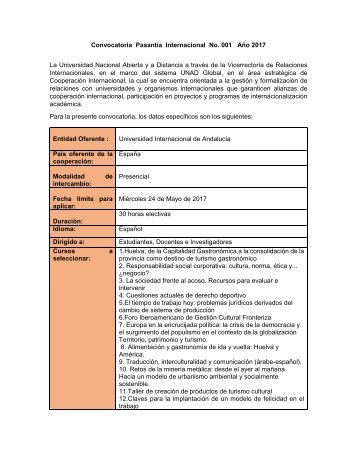 Convocatoria Cursos UNIA