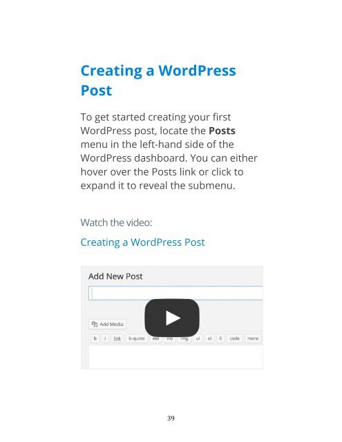 Getting Started with WordPress