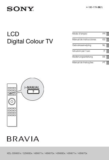 Sony KDL-46NX713 - KDL-46NX713 Mode d'emploi Portugais