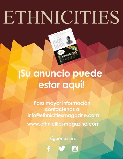 Volumen 11 - Ethnicities Magazine - MAYO 2017