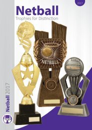 2017 Netball Trophies for Distinction