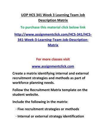 job description matrix job description matrix