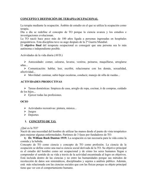 TERAPIA OCUPACIONAL HERMANA LUZ MARINA GÓMEZ.