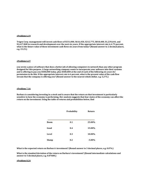 UOP FIN 571 Week 5 WileyPLUS Assignment UOP