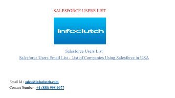 SALESFORCE USERS LIST