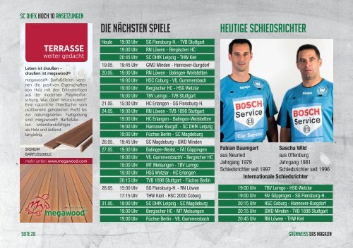 GRÜNWEISS – das Magazin der DHfK-Handballer – Heft 16 – Saison 2016/17