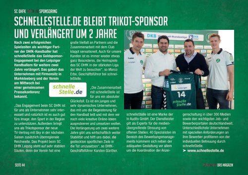 GRÜNWEISS – das Magazin der DHfK-Handballer – Heft 16 – Saison 2016/17