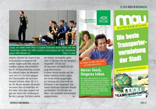 GRÜNWEISS – das Magazin der DHfK-Handballer – Heft 16 – Saison 2016/17