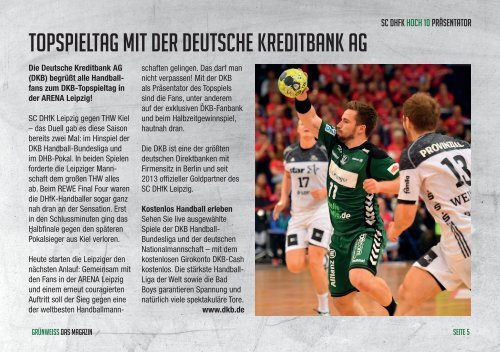 GRÜNWEISS – das Magazin der DHfK-Handballer – Heft 16 – Saison 2016/17