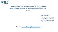 Conditional Access System Market Opportunities, Future Trends and Key Industry Dynamics 2016-2025