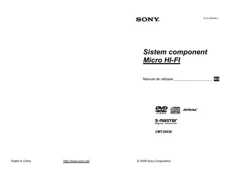 Sony CMT-DH30 - CMT-DH30 Mode d'emploi Roumain