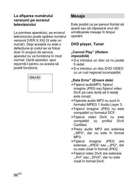 Sony CMT-DH30 - CMT-DH30 Mode d'emploi Roumain