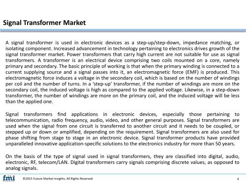 Signal Transformer Market