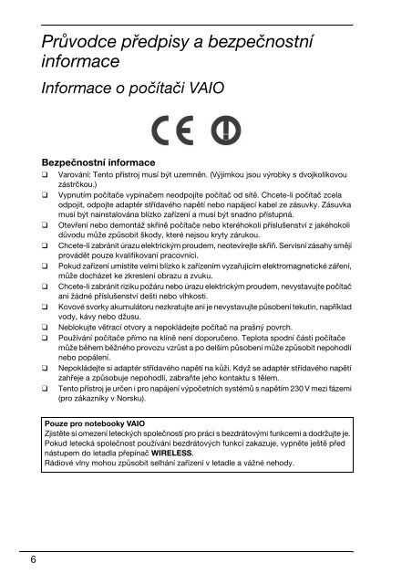 Sony VPCEB3M1R - VPCEB3M1R Documents de garantie Tch&egrave;que