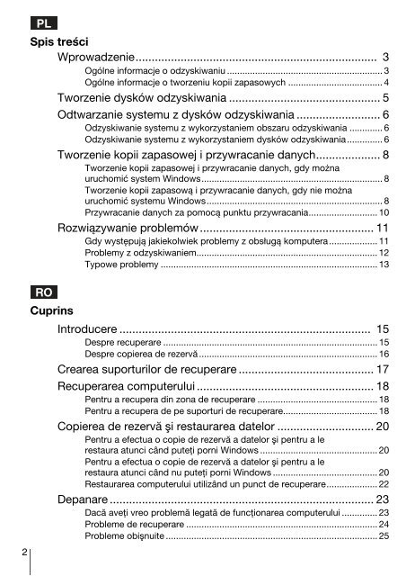 Sony VPCEB3M1R - VPCEB3M1R Guide de d&eacute;pannage Polonais