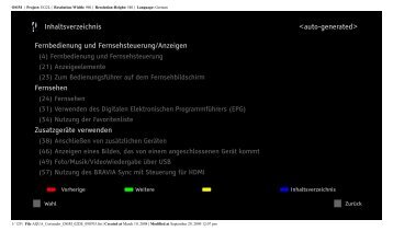 Sony KDL-40V5810 - KDL-40V5810 Istruzioni per l'uso Tedesco