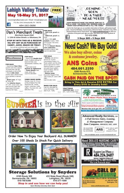 Lehigh Valley Trader May 18-May 31, 2017 issue