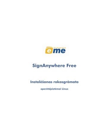 SignAnywhere Free Instalēšanas rokasgrāmata