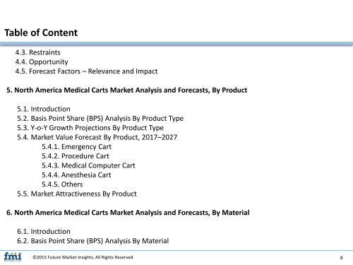 North America Medical Carts Market Analysis Will Expand at a CAGR of 11.2% from 2017-2027