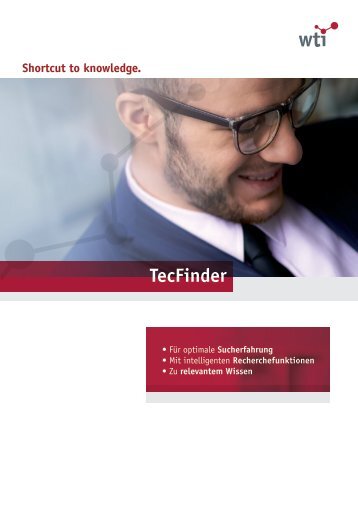 TecFinder-Produktinformation