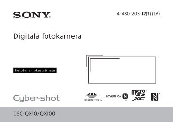 Sony DSC-QX10 - DSC-QX10 Mode d'emploi Letton