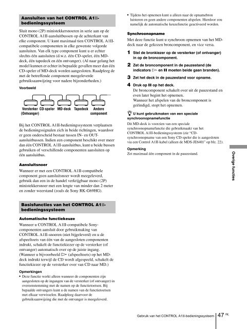 Sony MDS-JE640 - MDS-JE640 Consignes d&rsquo;utilisation Fran&ccedil;ais