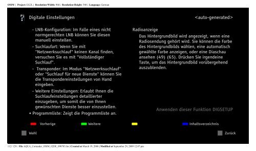 Sony KDL-52V5810 - KDL-52V5810 Consignes d&rsquo;utilisation Allemand