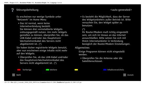 Sony KDL-52V5810 - KDL-52V5810 Consignes d&rsquo;utilisation Allemand