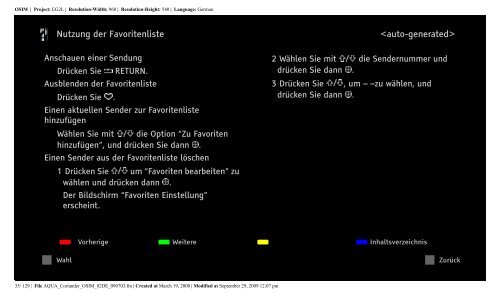 Sony KDL-52V5810 - KDL-52V5810 Consignes d&rsquo;utilisation Allemand