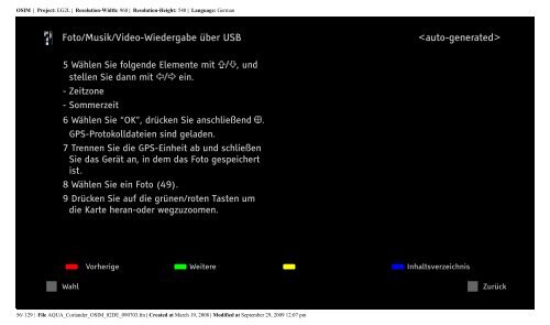 Sony KDL-52V5810 - KDL-52V5810 Consignes d&rsquo;utilisation Allemand