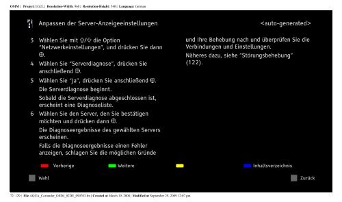 Sony KDL-52V5810 - KDL-52V5810 Consignes d&rsquo;utilisation Allemand